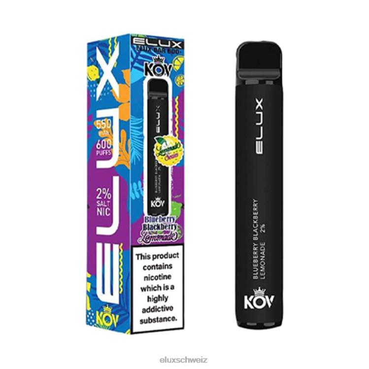 Blaubeer-Brombeer-Limonade - ELUX Geneva DNXHT105 Elux Bar Einweg-Vaporizer der Limonadenserie