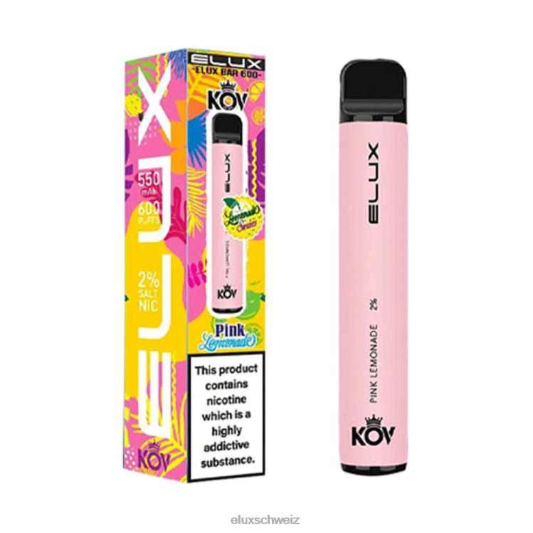 pinke Limonade - ELUX kaufen Schweiz DNXHT104 Elux Bar Einweg-Vaporizer der Limonadenserie