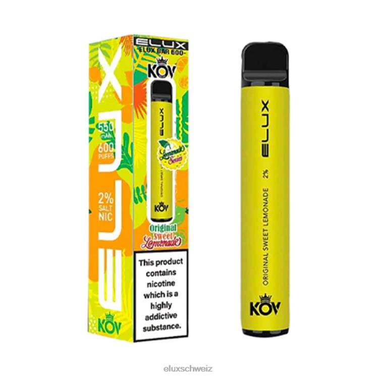 süße Limonade - ELUX vape amazon DNXHT8 Elux Bar Lemonade Series Originaler Einweg-Vaporizer