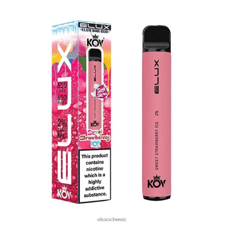 süßes Erdbeereis - ELUX Schweiz DNXHT110 Elux Bar Einweg-Vaporizer der Sweet-Serie