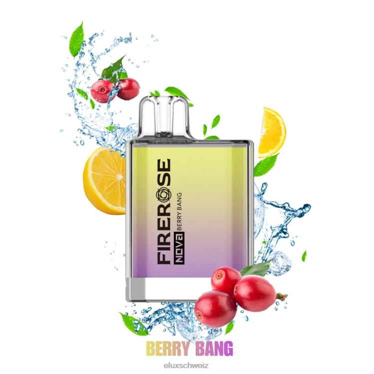 Beerenknall - ELUX vape amazon DNXHT18 Elux Firerose Nova 600 Züge Einweg-Vaporizer