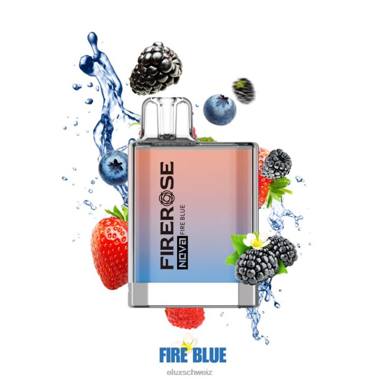 Feuerblau - ELUX vape flavours DNXHT26 Elux Firerose Nova 600 Züge Einweg-Vaporizer