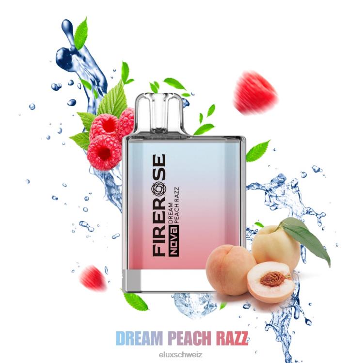Traum-Pfirsich-Razz - ELUX wholesale Schweiz DNXHT112 Elux Firerose Nova 600 Züge Einweg-Vaporizer