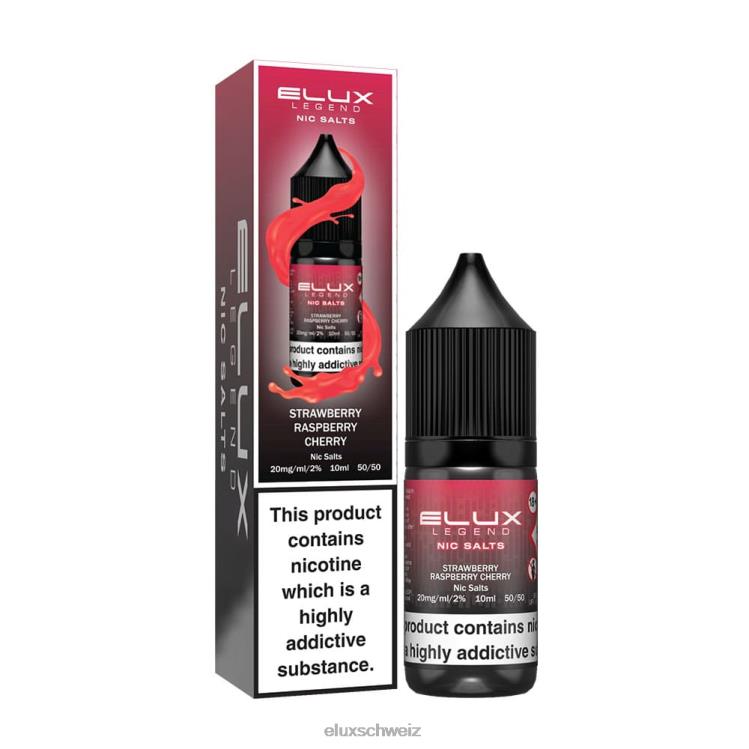 Erdbeer-Himbeer-Kirsche - ELUX wholesale Schweiz DNXHT72 Elux Legend Schönes Salz 10 ml