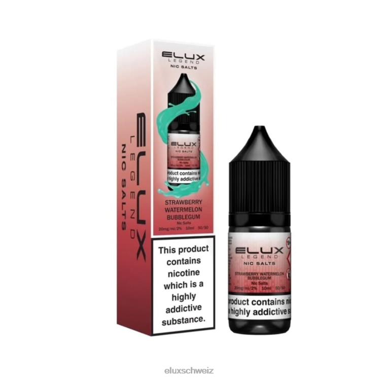 Erdbeer-Wassermelonen-Kaugummi - ELUX vape Schweiz DNXHT17 Elux Legend Schönes Salz 10 ml
