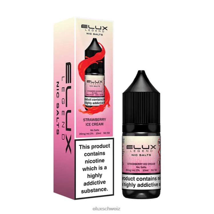 Erdbeereis - ELUX kaufen Schweiz DNXHT44 Elux Legend Schönes Salz 10 ml
