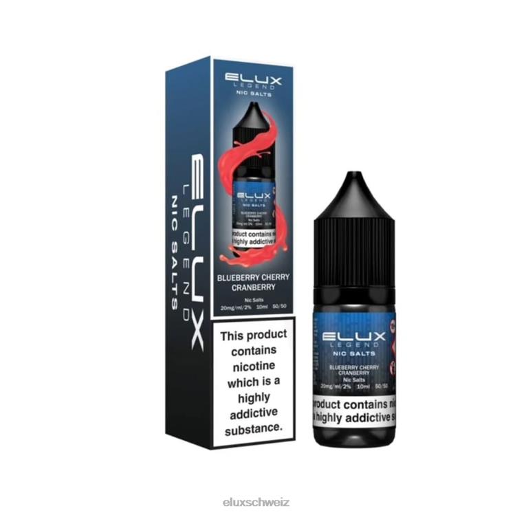 Heidelbeere, Kirsche, Cranberry - ELUX kaufen Schweiz DNXHT4 Elux Legend Schönes Salz 10 ml